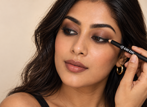 How to Create a Soft Smokey Eye with Kajal and Eyeshadow