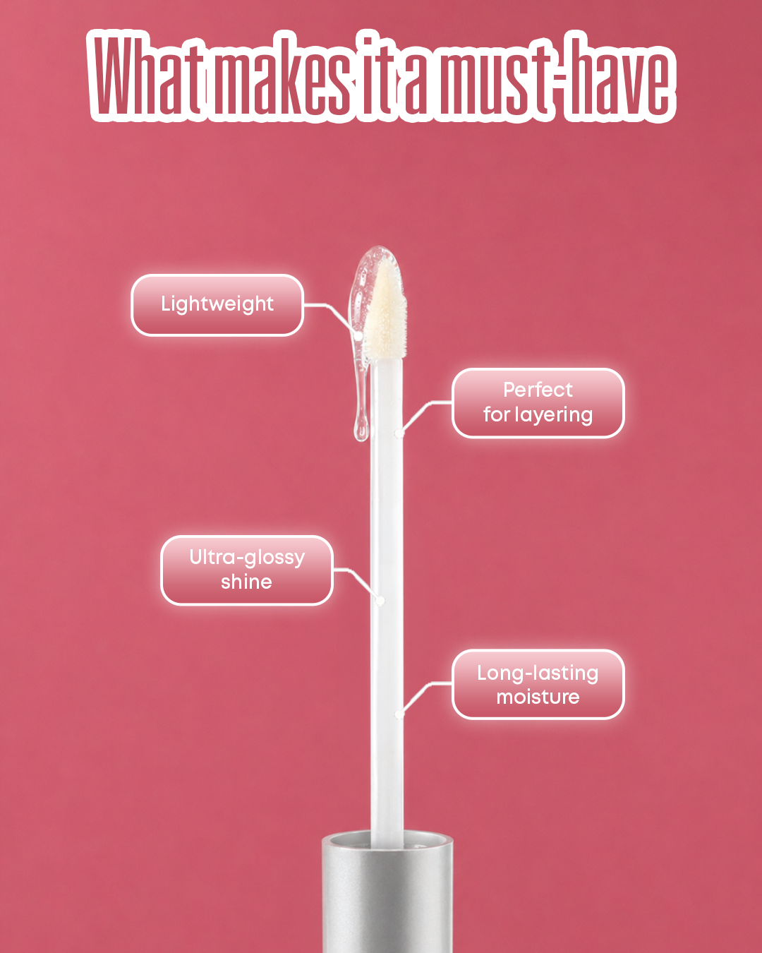 CLEAR LIP GLOSS WAND